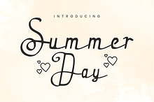 Summer Day – Handwritten Script Font