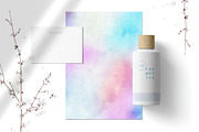 6 Huge Pastel Rainbow Watercolors, a Texture Graphic by AdenaJ (Thumbnail 10 of 17)