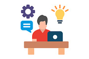 Skill Flat Icon, a Duotone Icon by Pexelpy (Thumbnail 2 of 3)