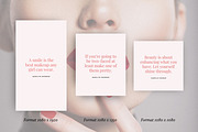 Makeup Beauty Quote Templates Canva, a Social Media Template by DeeBeeDesign (Thumbnail 9 of 9)