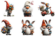 Whimsical Easter Gnome Clipart, an Illustration by Sublimation Artist (Thumbnail 6 of 7)