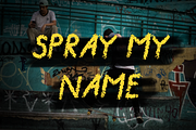 Spray My Name - bold and handdrawn, a Sans Serif Font by wodnerwoman (Thumbnail 1 of 8)