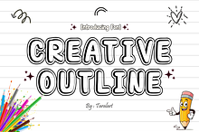 CREATIVE OUTLINE - Outline Font