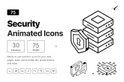 Animated Security Icon Set, an Outline Icon by Vectors Market (Thumbnail 1 of 7)