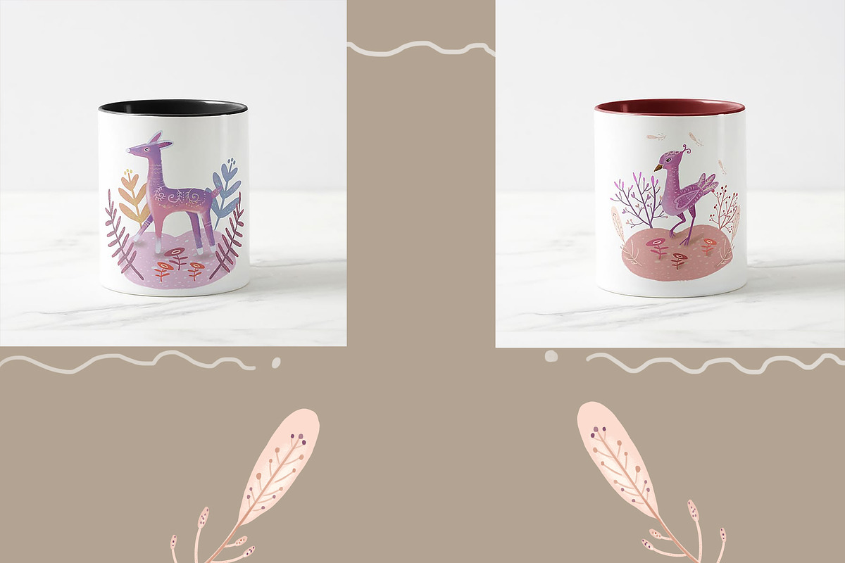Enchanted Forest Clipart Set, an Illustration by FaliushViktoriaArtist (Photo 10 of 10)