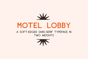 Motel Lobby | Sans-Serif Typeface