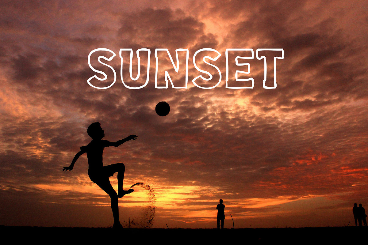 Summer Outline Font, a Slab Serif Font by vladocar (Photo 5 of 9)