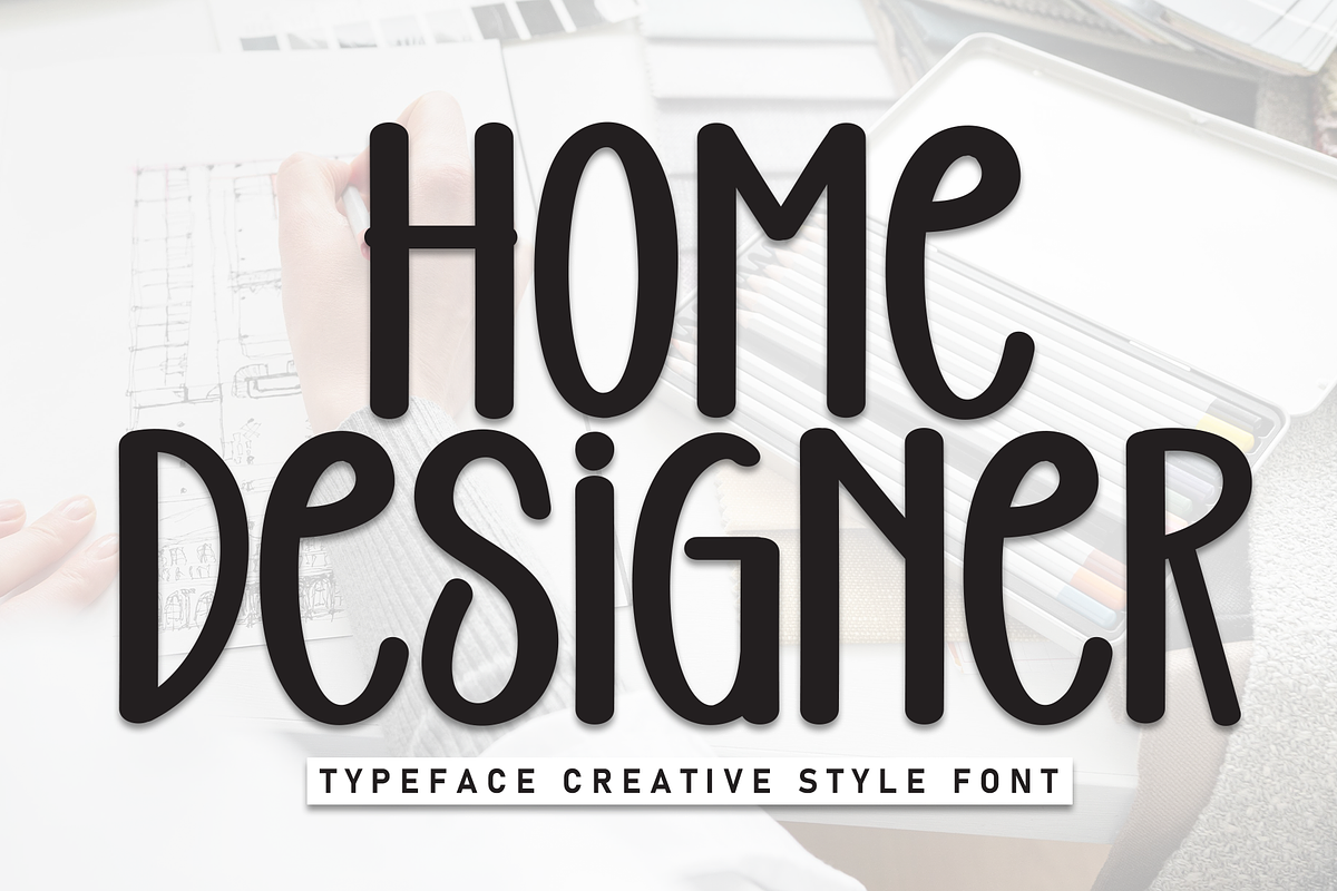 Home Designer | Script Font, a Handwritten Font by Scratchones (Photo 1 of 8)