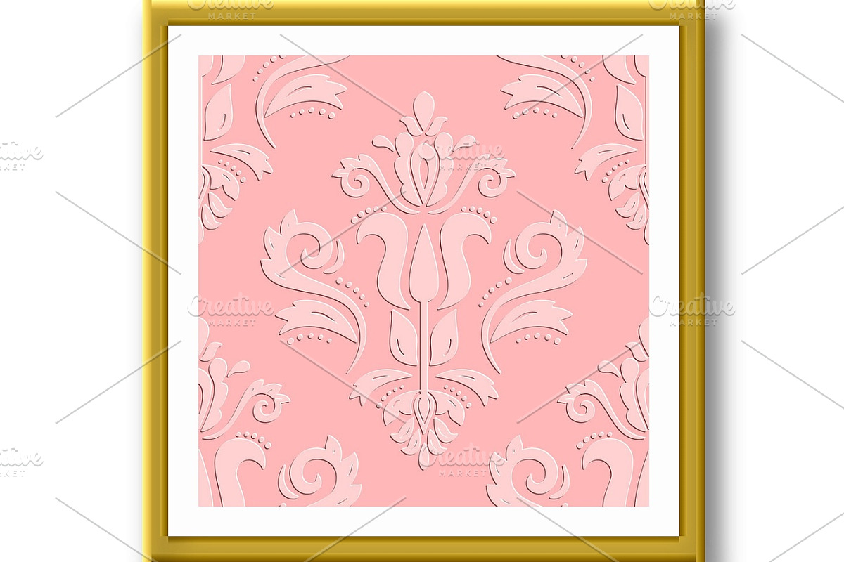 Seamless Vector Oriental Pattern, a Decorative Illustration by FineArtStudio (Photo 3 of 3)