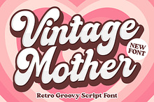 Vintage Mother - Retro Script Font