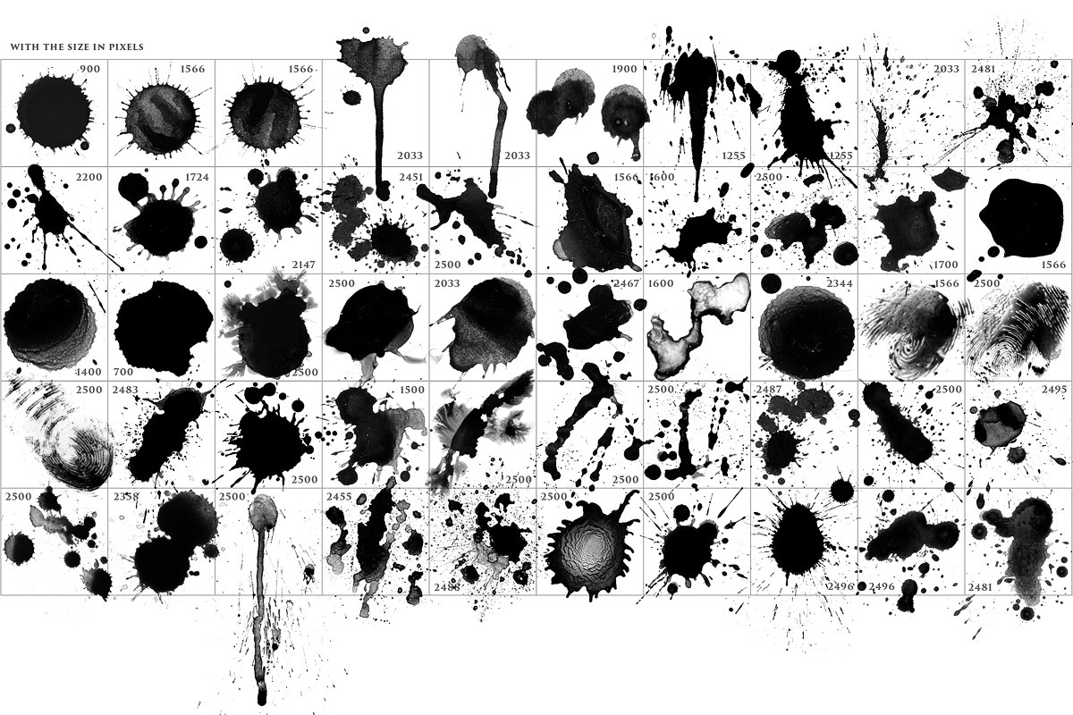50 SPLASHES brushes for PS & Procreate preview 2
