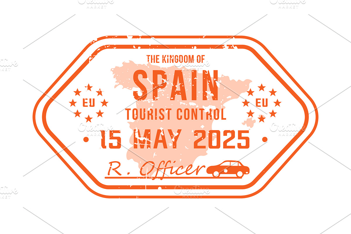 Passport Stamps & Travel Visa Signs, a Transportation Illustration by Kaushal Jangid (Photo 21 of 28)