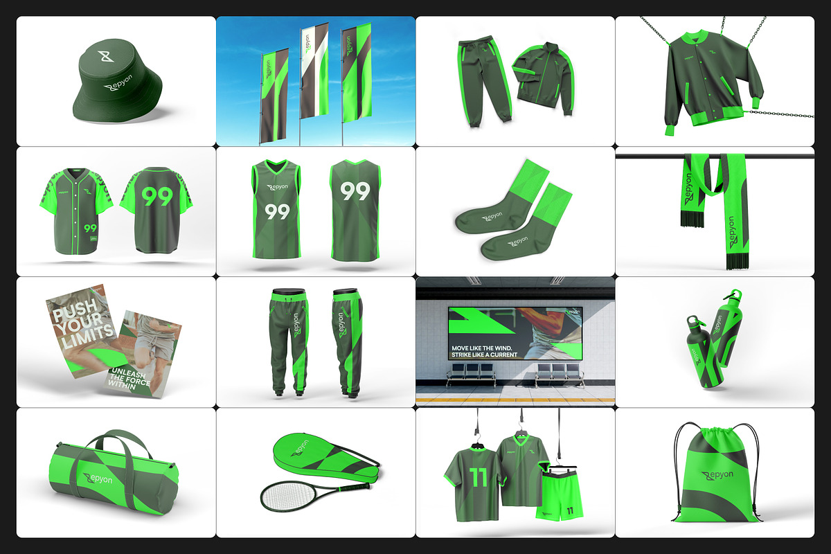 Zepyon — Sporty Branding Mockup, an Object Graphic by Arvalamockup (Photo 10 of 11)