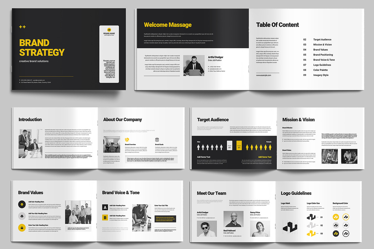 Brand Strategy Template, a Brochure Template by MightyDesign (Photo 1 of 9)