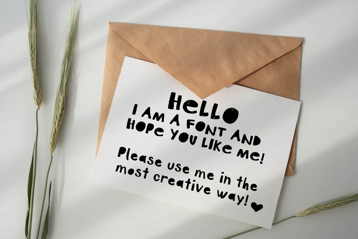Art Plot Bold Hand Drawn Font preview 2