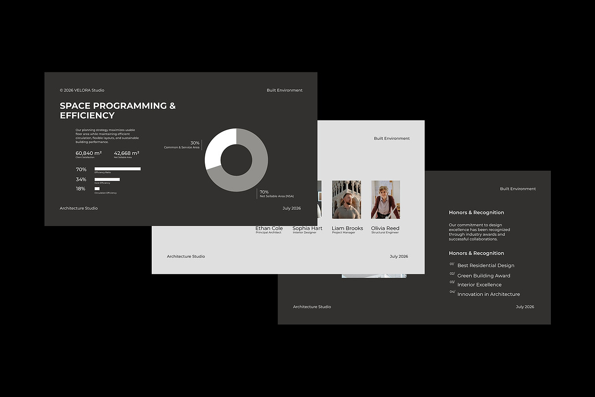 Modern Architecture Canva Template, a Presentation Template by adoestudio (Photo 4 of 9)