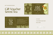 Sereni Tea - Gift Voucher, a Card Template by Fannan Studio (Thumbnail 1 of 3)