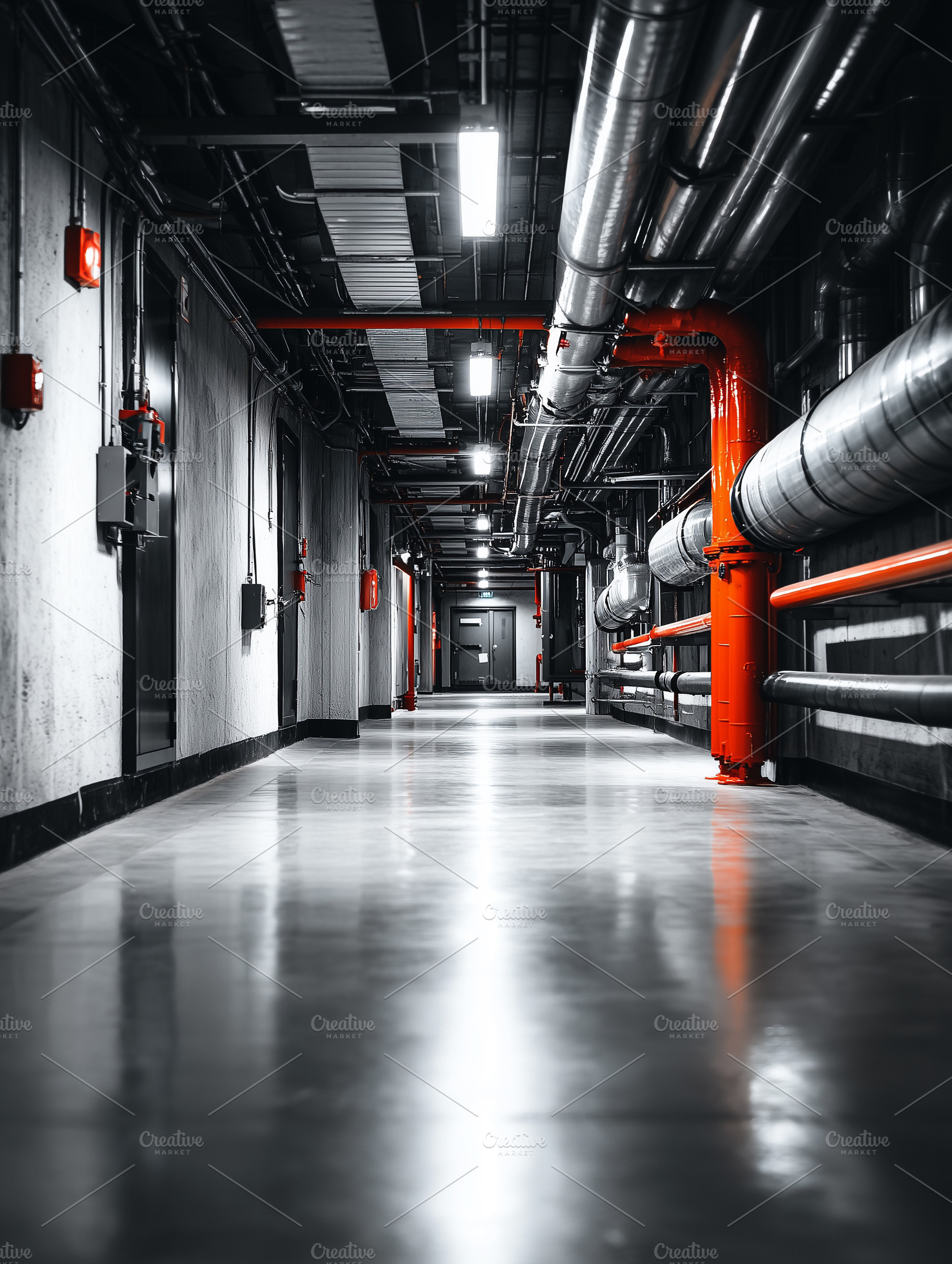 Modern industrial corridor, an Industrial Photo by MistyDay