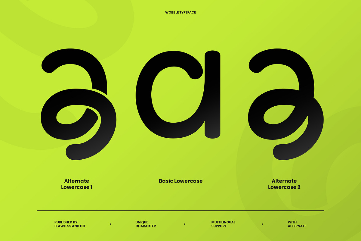 Wobble - Sans Serif Typeface Font, a Sans Serif Font by Flawless And Co (Photo 5 of 10)