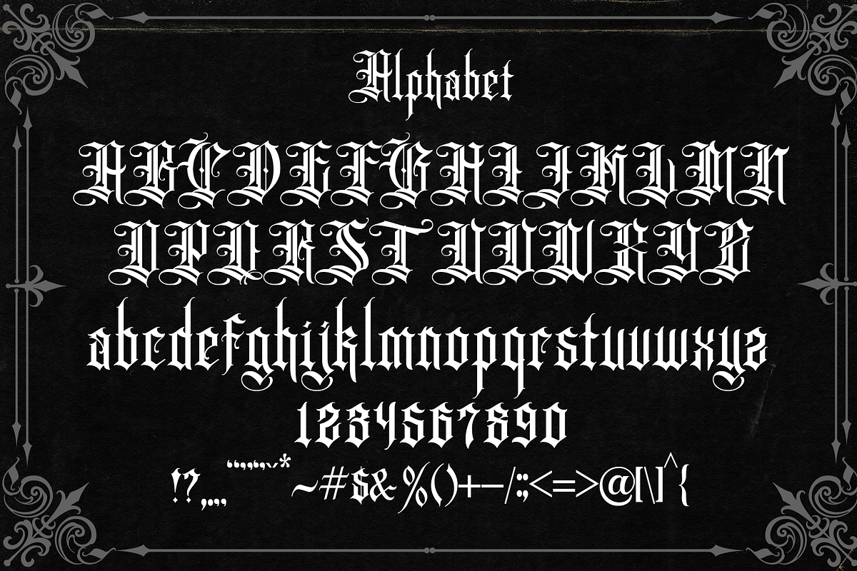 King Butcher, a Blackletter Font by dansdesign (Photo 3 of 6)