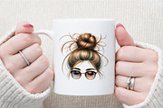 Mothers Day Messy Bun Clipart, an Illustration by Sublimation Artist (Thumbnail 5 of 6)