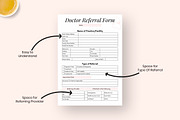 Printable Doctor Referral Form, a Print Template by Snapybiz (Thumbnail 3 of 8)