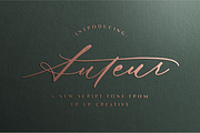 Auteur Calligraphy Script Font, a Script Font by Up Up Creative (Thumbnail 1 of 16)