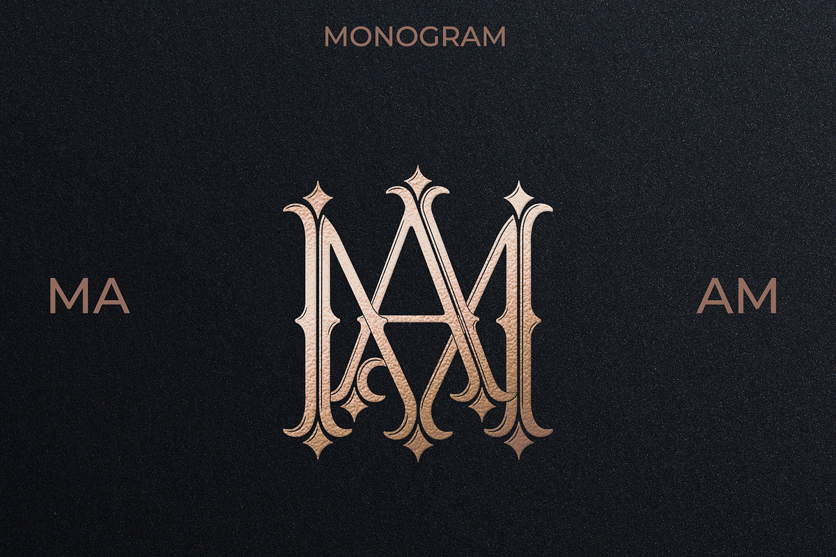 MA AM Wedding Monogram Logo, a Branding & Logo Template by LogoAV (Photo 1 of 6)