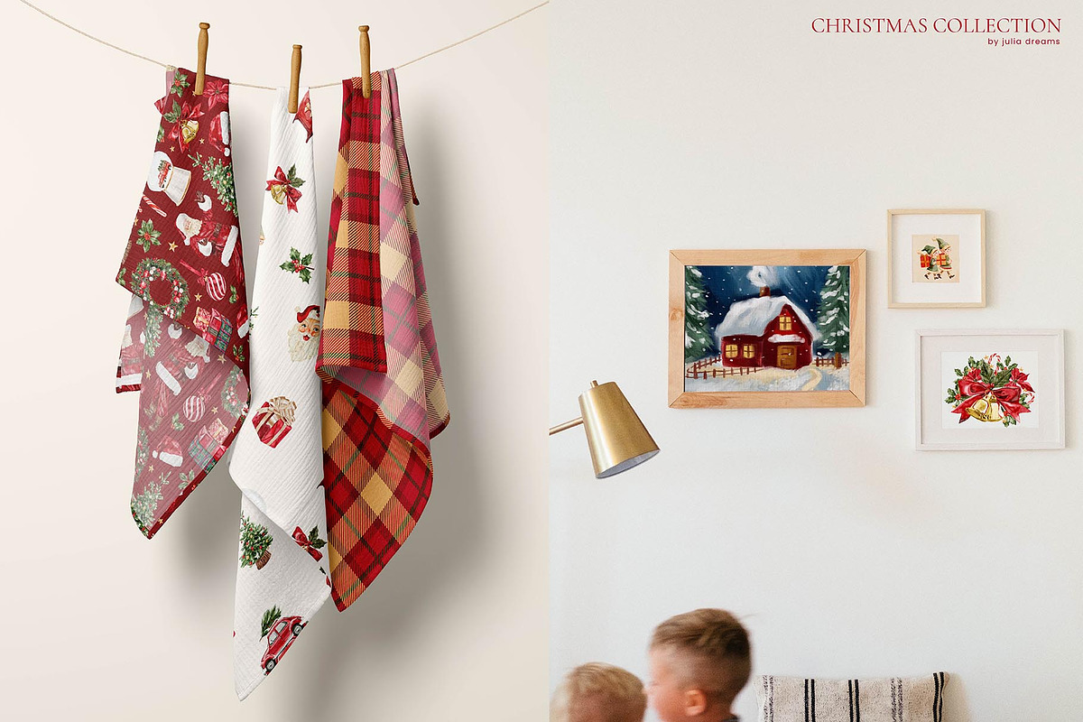 Christmas Watercolor Collection, a Graphic by Julia Dreams (Photo 11 of 11)