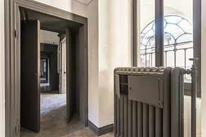 Antique cast iron radiator