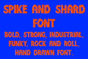 Spike and Shard font, a Font by Charlotte Breedon Design (Thumbnail 1 of 4)