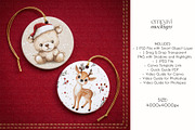 Ornament Mockup Set of 2, a Household Mockup by EmpaviMockups (Thumbnail 4 of 5)