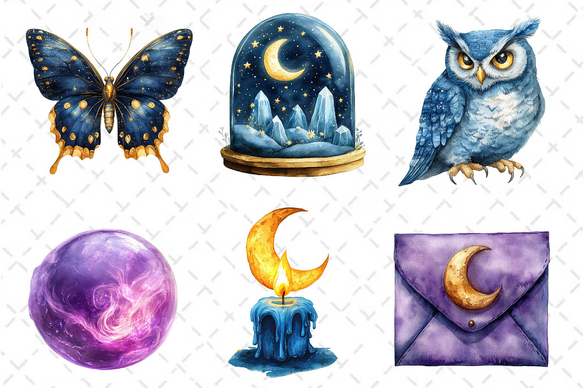 Midnight Reverie Clipart PNG, an Illustration by Dream Creation (Photo 5 of 5)