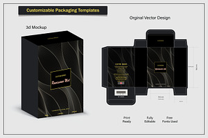 Luxury packaging box design and mock, a Packaging Mockup by sumonuix