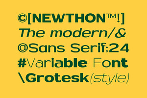 MN Newthon - Versatile Variable Font