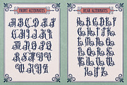 Soft Mouth Victorian Typeface, a Blackletter Font by alit design (Thumbnail 5 of 24)