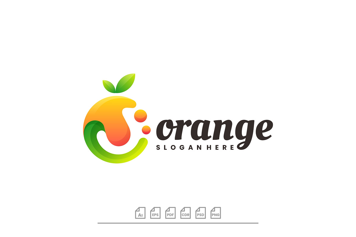 Logo Orange Gradient Colorful Style, a Design Template by ARIF22GANTENG