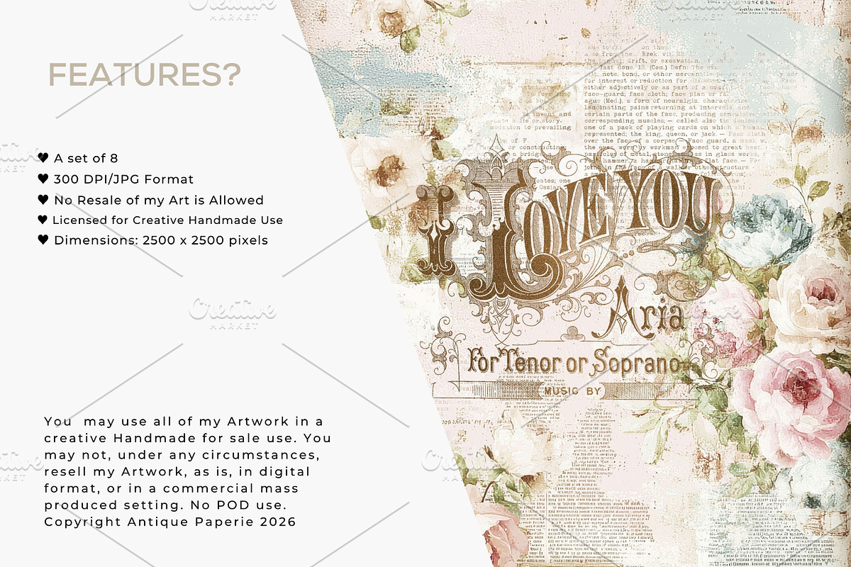 Arbortown Abbey Papers, a Pattern Graphic by Antique Paperie (Photo 2 of 5)
