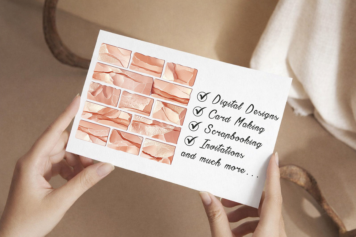 Pastel Brick Wall Clipart, an Illustration by Libby Wishes (Photo 3 of 4)