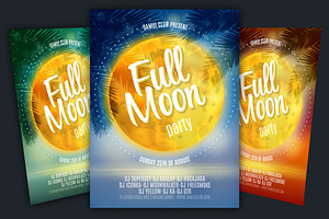 Full Moon Party Flyer