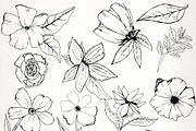 Modern Florals Watercolor clipart, an Illustration by SandraGraphicDesign (Thumbnail 4 of 4)