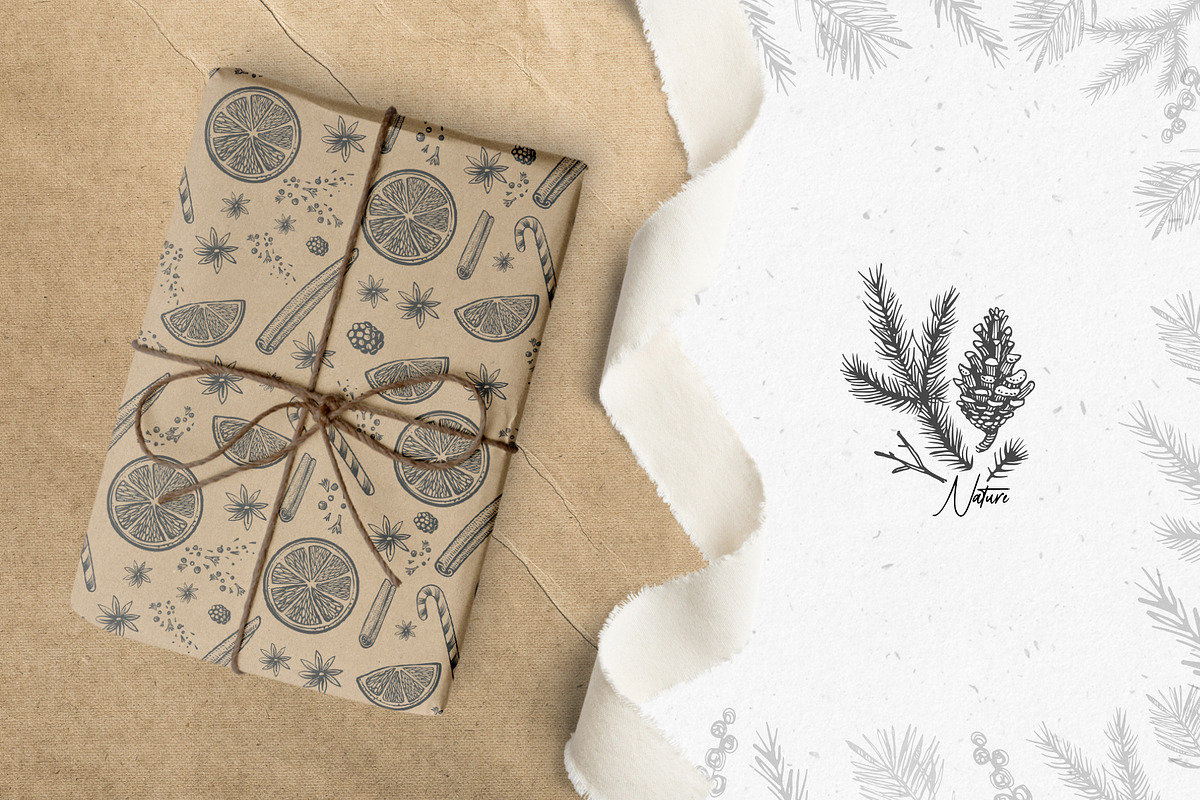 Christmas winter sketches - vector, an Animal Illustration by Aquatinta (Photo 8 of 8)