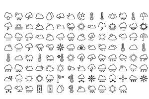440 Weather Vector Icons Pack, an Outline Icon by Vector Portal