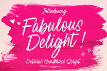 Fabulous Delight Handwritten Script