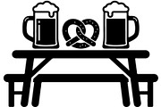 Oktoberfest Beer Table Silhouette, an Object Graphic by Gfx_Store (Thumbnail 15 of 16)