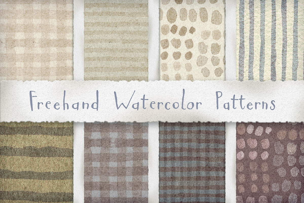 Watercolour Patterns Freehand