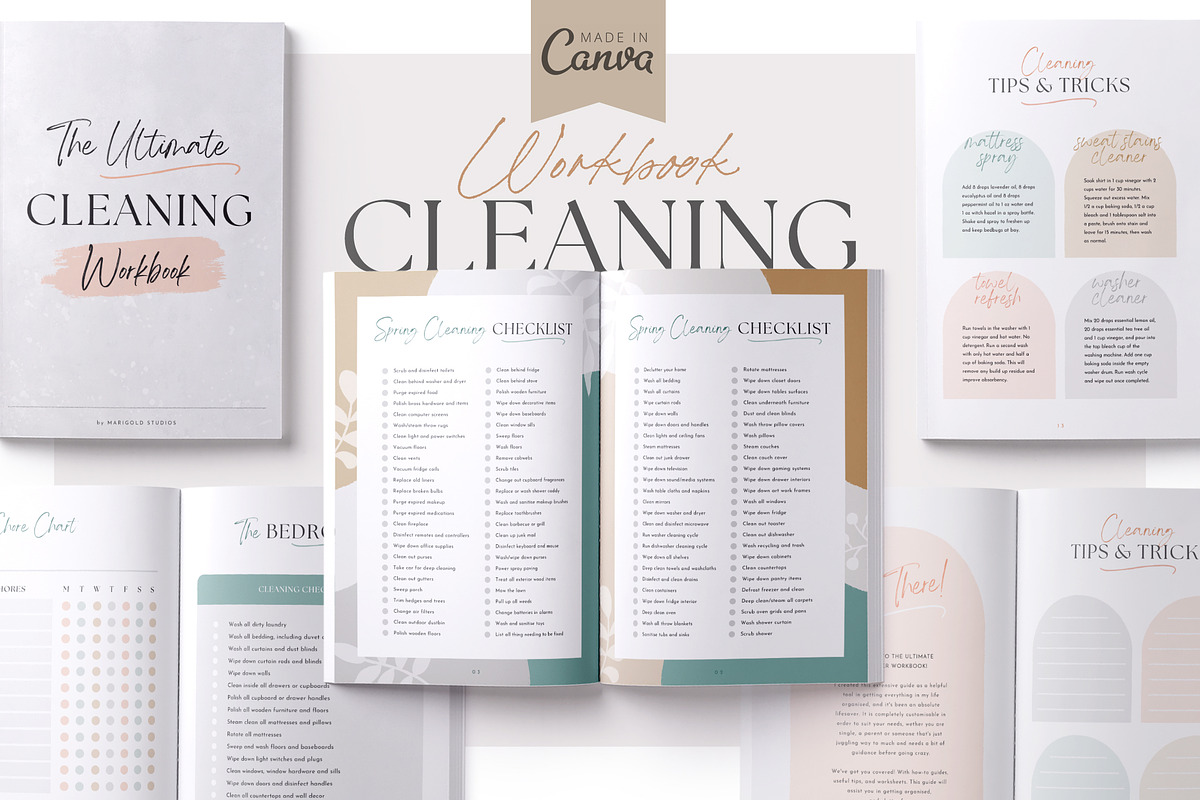 The Ultimate Cleaning Workbook, a Magazine Template by Marigold Studios (Photo 1 of 10)
