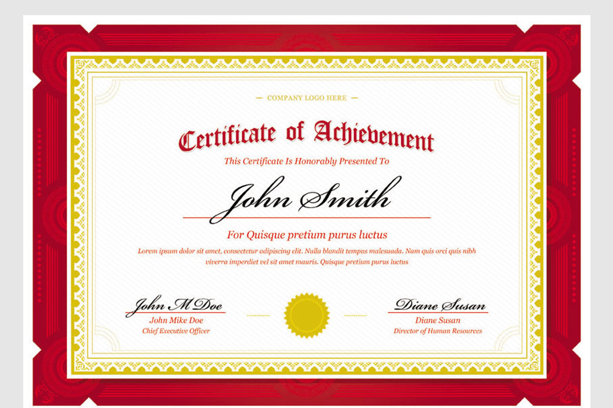 Modern Classy Diploma Certificate, a Stationery Template by bnrcreativelab (Photo 5 of 5)
