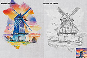 Real Oil Paint Canvas FX Photoshop, an Action Add-On by Studio Retouch (Thumbnail 6 of 17)