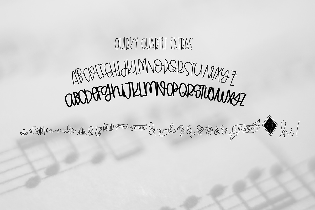 Quirky Quartet - Font Collection preview 6